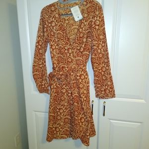 Passion lilie organic cotton wrap dress